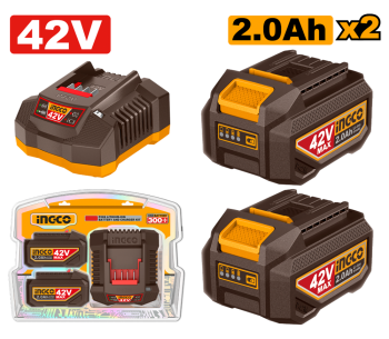product Încărcător cu 2 acumulatoare INGCO FBCPM20221 90w 42V 2A
