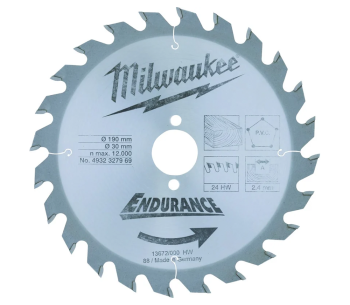product Disc pentru fierastrau electric MILWAUKEE WCSB 190mm 2.4mm Lemn