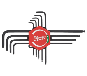 Set 9 chei Torx în formă de L MILWAUKEE 4932492693 T8-T40 photo 0