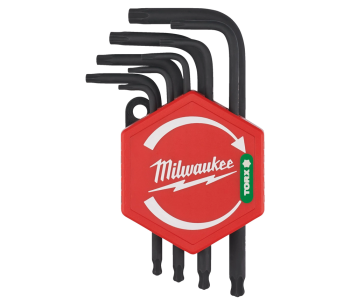 product Set 9 chei Torx compacte L-Form MILWAUKEE 4932492703 T8-T40
