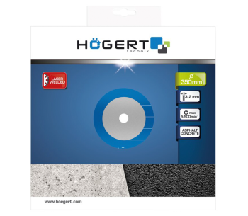 Disc de tăiat cu diamant HOEGERT HT6D748 350mm Segmentat Asfalt photo 0