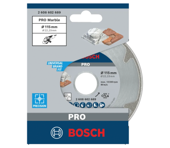 Disc de tăiat cu diamant BOSCH PRO Marble 115mm Solid Marmura photo 0