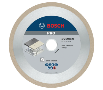 product Disc de tăiat cu diamant BOSCH PRO Ceramic 200mm Solid Ceramică/Porțelan/Marmură