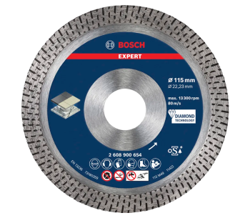 product Disc de tăiat cu diamant BOSCH EXPERT HardCeramic 115mm Turbo Ceramică/Porțelan/Marmură