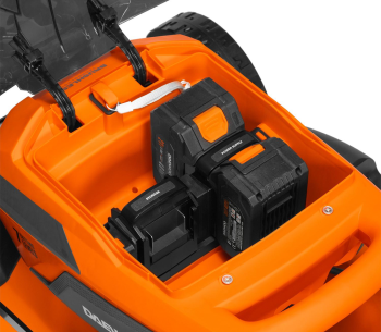 Mașină de tuns gazonul cu acumulator DAEWOO DLM 5042Li SET 470mm 2x21V 4Ah photo 4