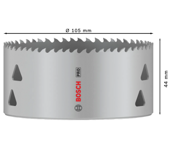 Carotă de găurit BOSCH PRO Multi Material Bi-Metal 105mm photo 0