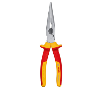 Длинногубцы электрика BOSCH VDE Long Nose Pliers Straight 200мм photo 1