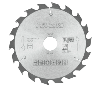 product Disc pentru fierastrau electric HIKOKI 752426 180mm 1.6mm Lemn