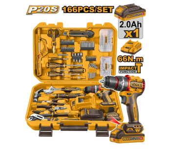 product Set scule manuale INGCO HKTHP41662 166unit.