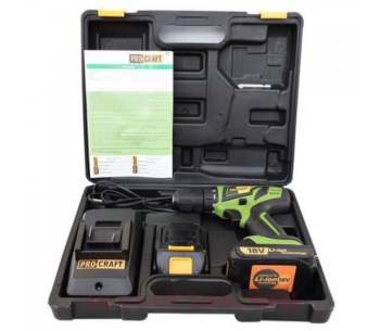 Mașină de &icirc;nșurubat cu acumulator ProCraft PA18Pro 20V 2Ah photo 0