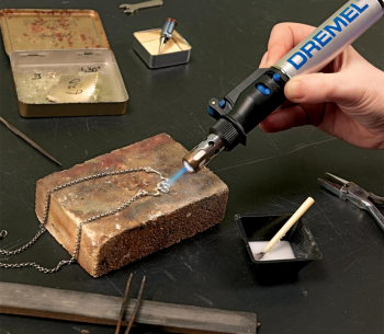 Pistol de lipit multifuncțional pe gaz DREMEL BF0132000JD  1300°C Balon cu gaz photo 0