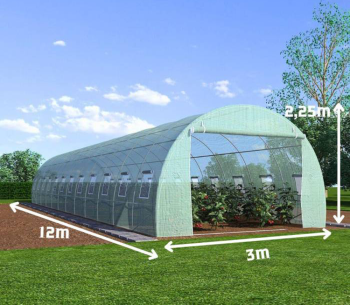 product Seră arcuită TEHNO-MS 12x3x2.5 m 36m² Verde