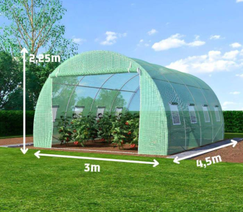 product Seră arcuită TEHNO-MS 4.5x3x2.25 m 13.5m² Verde
