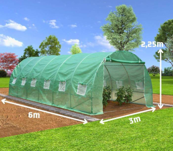 product Seră arcuită TEHNO-MS 6x3x2.25 m 18m² Verde