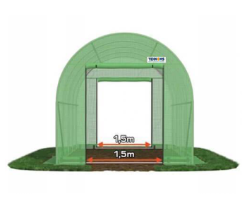 Seră arcuită TEHNO-MS 6x4x2.5 mm 24m² Verde photo 0