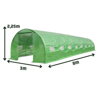 product Seră arcuită TEHNO-MS 8x3x2.5 m 24m² Verde