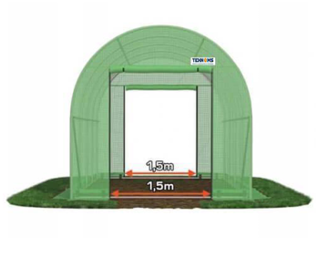 Теплица арочная TEHNO-MS 8x4x2.5 мм 32м² Зелёная photo 0