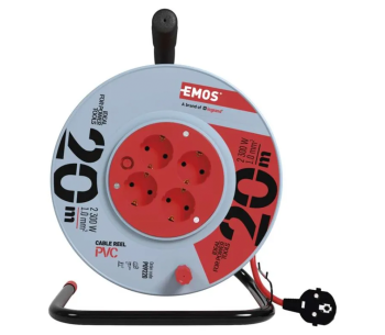 Prelungitor cu tambur 20m 1-10A EMOS P09220 photo 0