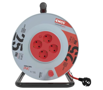 Prelungitor cu tambur 25m 1-16A EMOS P09225M photo 0