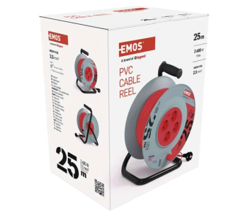 Prelungitor cu tambur 25m 1-16A EMOS P09225M photo 3
