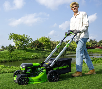 Mașină de tuns gazonul cu acumulator Greenworks GD60LM46SPK4 460mm 60V 4Ah photo 7