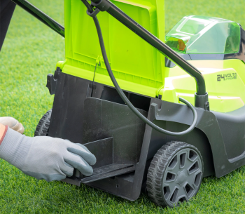 Mașină de tuns gazonul cu acumulator (fără bat) Greenworks GD24LM33 330mm 24V photo 2