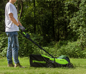Mașină de tuns gazonul cu acumulator (fără bat) Greenworks GD24LM33 330mm 24V photo 3