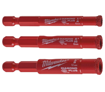 product Set burghie diamantate MILWAUKEE DIAMOND MAX™ Diamantată 6-10mm