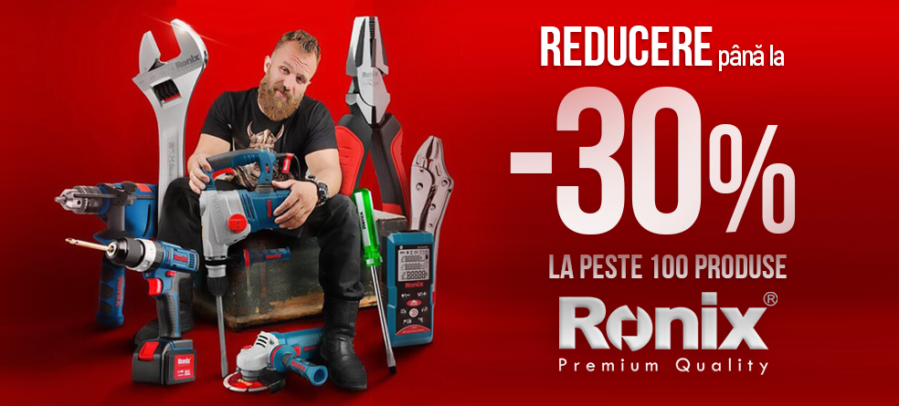 30% Reducere la peste 100  instrumente RONIX promo