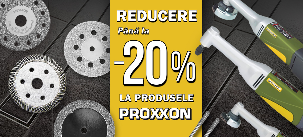 Reducere de pina la -20% la gama de instrumente PROXXON promo