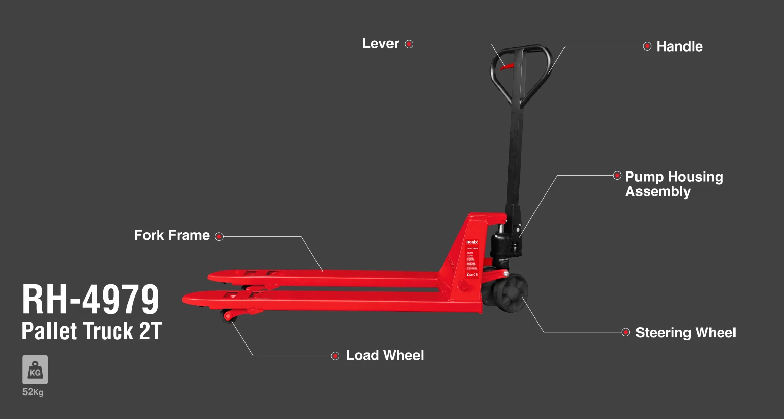 Transpalet manual Ronix RH-4979